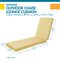 Classic Accessories Weekend 72" x 21" x 3" Outdoor Chaise Cushion, Straw CSWCE72213 - alternate 8